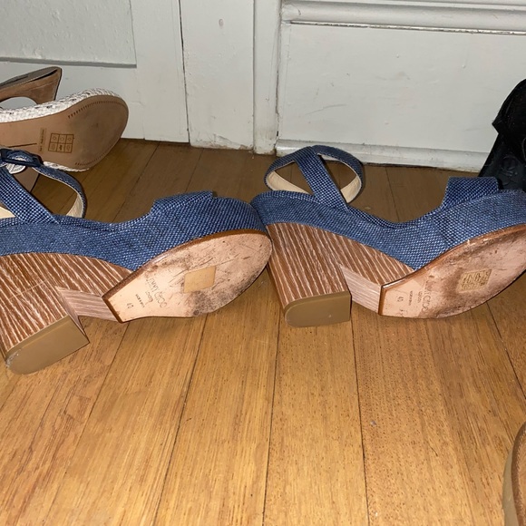 Denim Jimmy Choo Wedges - Picture 5 of 9